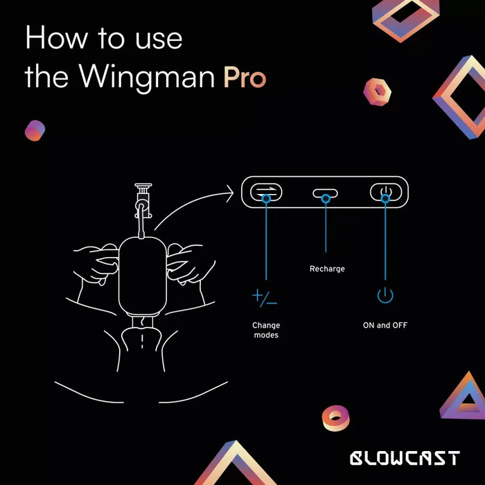 1Sexy Blowcast Wingman Pro Automatic Thrusting Warming Vibrating Masturbator Male Sex Toys