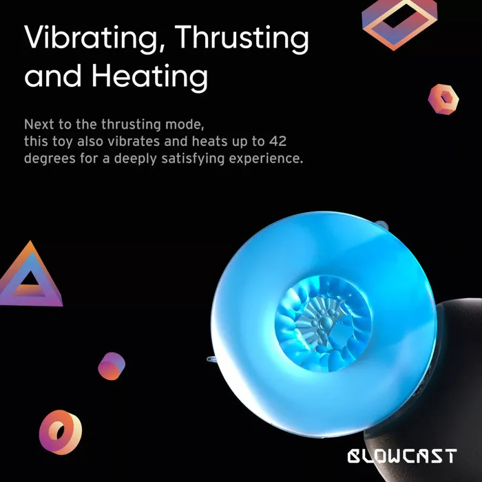 1Sexy Blowcast Wingman Pro Automatic Thrusting Warming Vibrating Masturbator Male Sex Toys