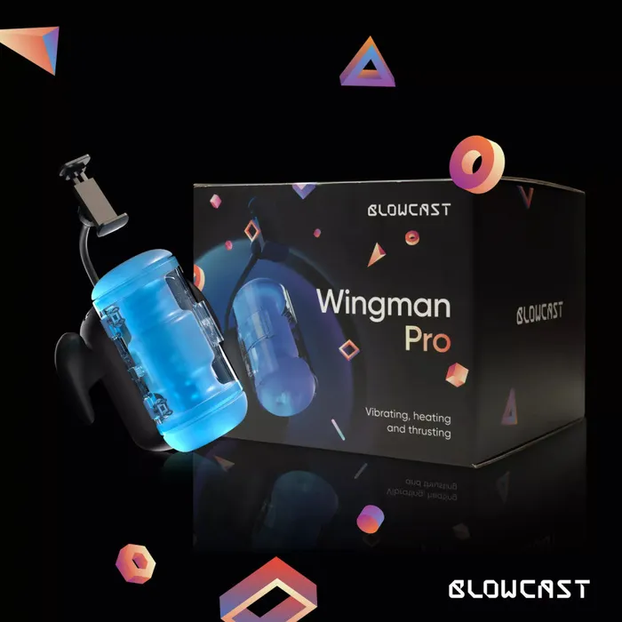 1Sexy Blowcast Wingman Pro Automatic Thrusting Warming Vibrating Masturbator Male Sex Toys