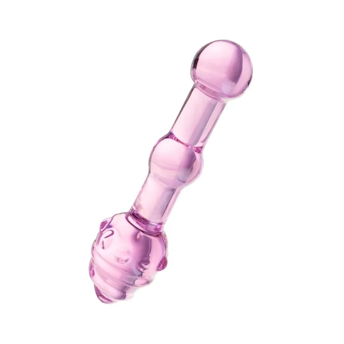 Sexus Glass Dildo Pink 17cm Sexus Glass Dildos