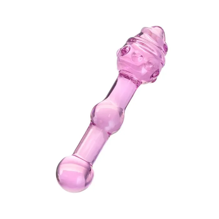 Sexus Glass Dildo Pink 17cm Sexus Glass Dildos