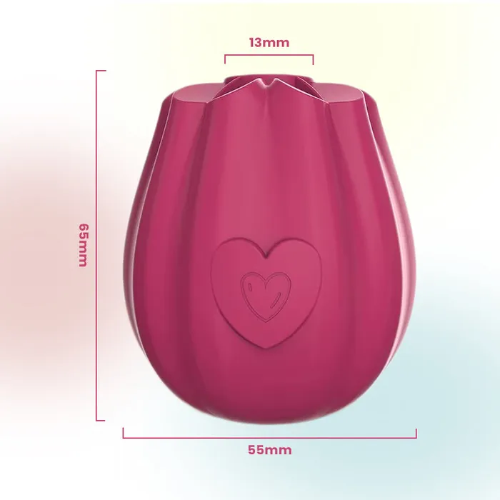 FRISKY BUSINESS SG Vibrators Rosy Passion RoseShaped Vibrating Sucking Vibrator