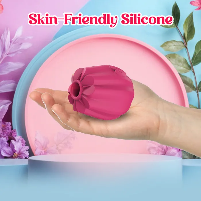 FRISKY BUSINESS SG Vibrators Rosy Passion RoseShaped Vibrating Sucking Vibrator