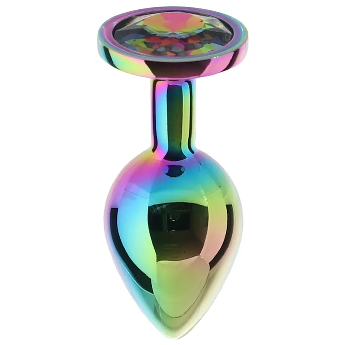 ns novelties Anal Rear Assets Round Gem Metal Plug Kit in Rainbow ns novelties Anal Rear Assets Round Gem Metal Plug Kit in Rainbow