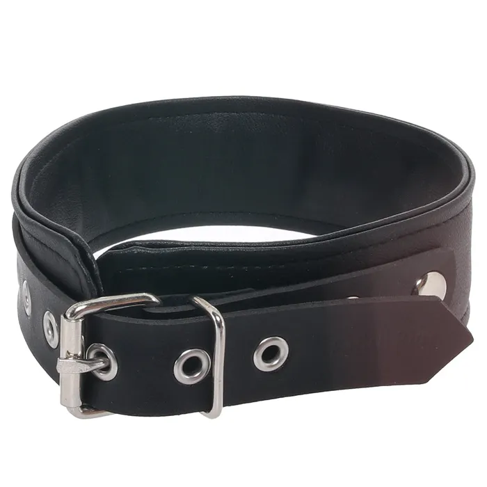 Rouge Restraints Vegan Leather Collar in Black