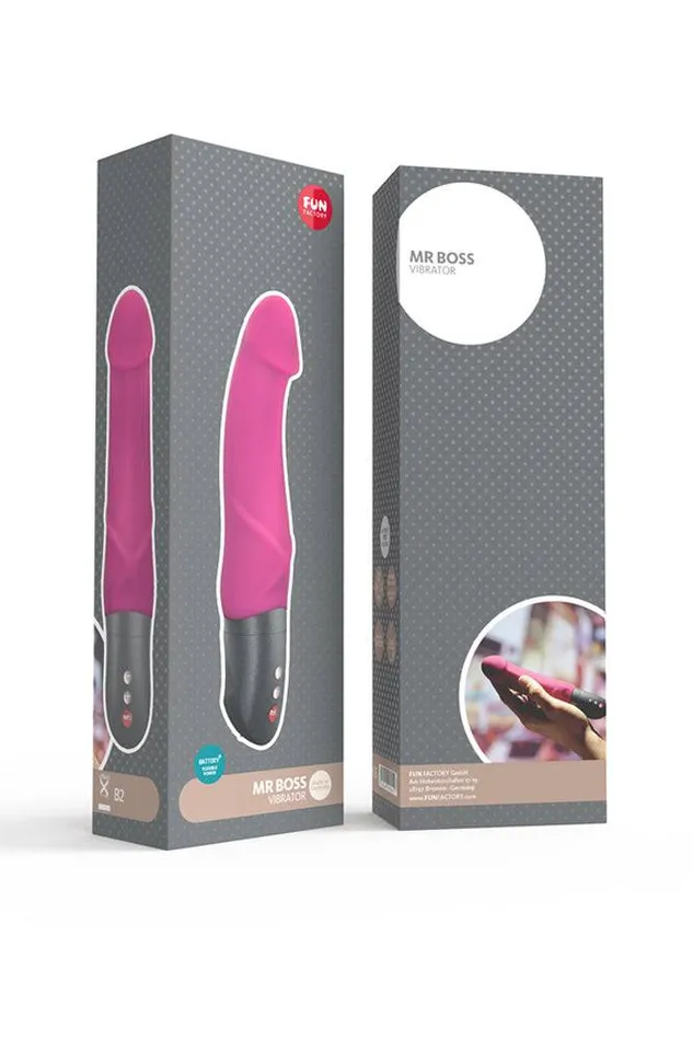 Fun Factory Battery Mr Boss Realistic Vibrator Blackberry Fun Factory Vibrators