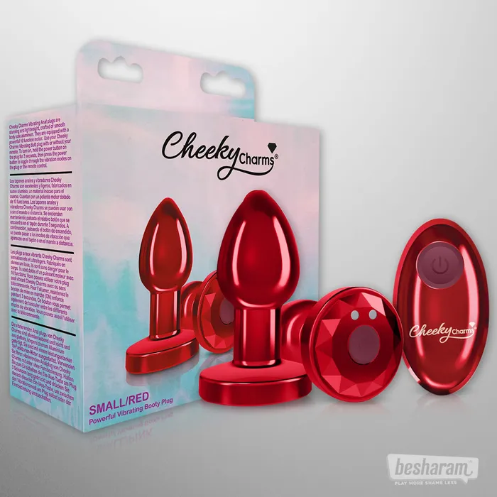 Anal Viben Cheeky Charms Vibrating Metal Butt Plug Viben