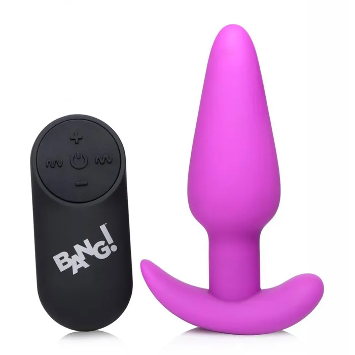 Bang Remote Control 21X Vibrating Silicone Butt Plug Anal