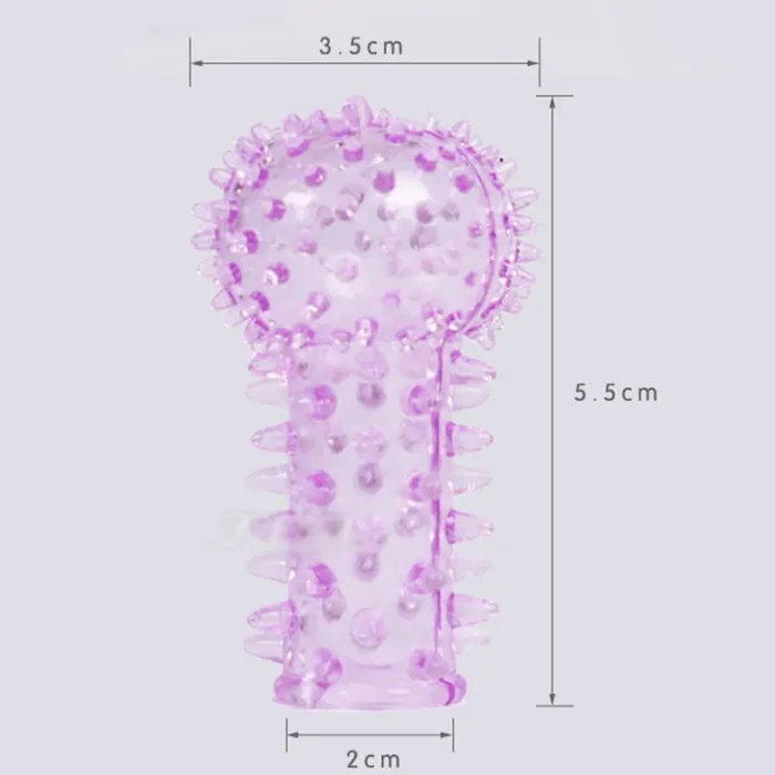 Female Sex Toys Flexible Silicone Reusable Finger Condoms Soft TPE Crystal Kondom G spot Stimulation Sex Toys for Couples Random Color LAZADASEXTOYS