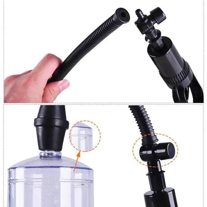 Lovegasm Male Sex Toys Erection Extender Assist Penis Pump With Vacuum Gauge Enlarger