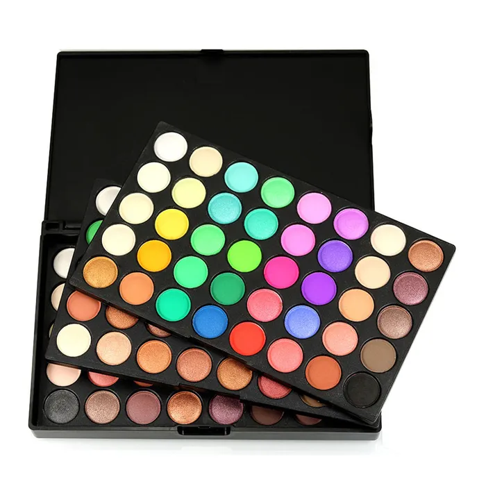Popfeel Couples PromotionsPopfeel 120 Colors EyeshadowPalette Makeup Kit Set brush Make Up KBeauty MZ003