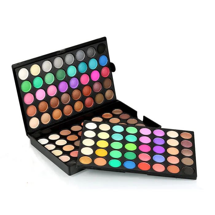 Popfeel Couples PromotionsPopfeel 120 Colors EyeshadowPalette Makeup Kit Set brush Make Up KBeauty MZ003