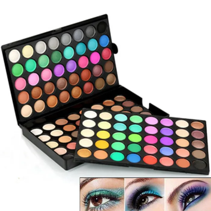 Popfeel Couples PromotionsPopfeel 120 Colors EyeshadowPalette Makeup Kit Set brush Make Up KBeauty MZ003