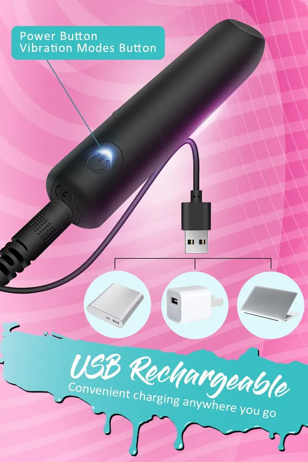 Female Sex Toys YOSPOSS Bullet Vibrator with Angled Tip for Precision Clitoral Stimulation
