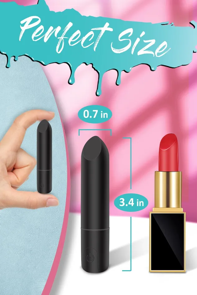 Female Sex Toys YOSPOSS Bullet Vibrator with Angled Tip for Precision Clitoral Stimulation