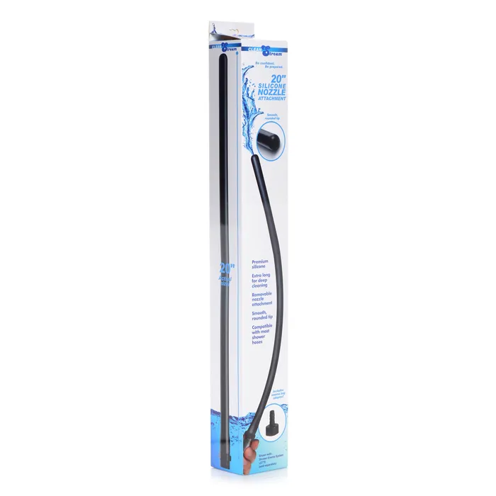 Anal Cleanstream 20 Inch Silicone Nozzle Enema Attachment