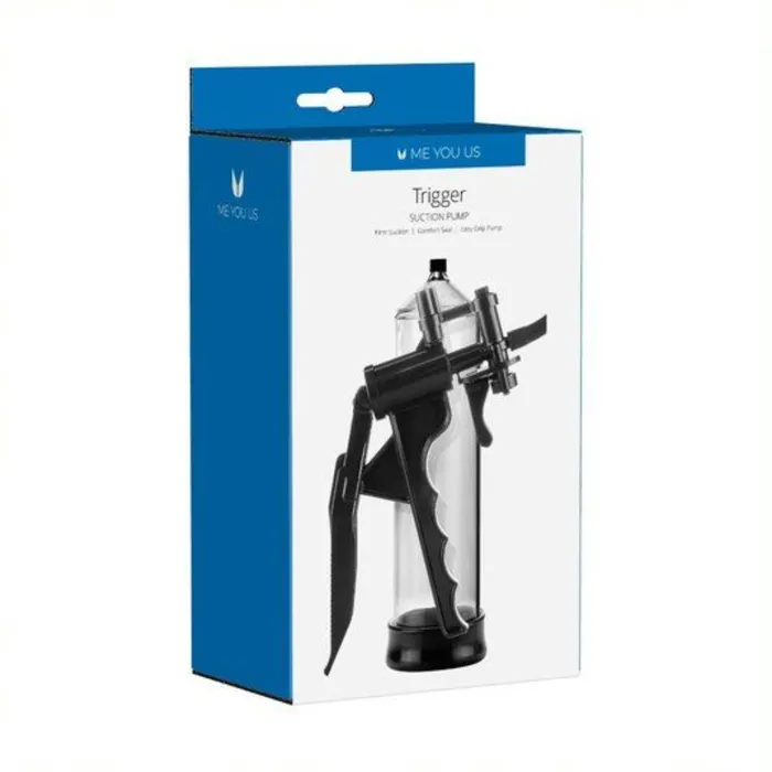 Me You Us Trigger Suction Penis Pump Black Clear Me You Us Male Sex Toys