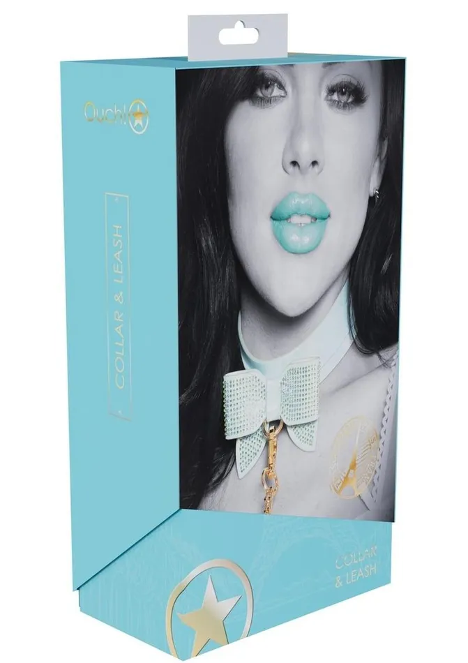 Ouch Paris Collection Collar with Leash Ouch Female Sex Toys