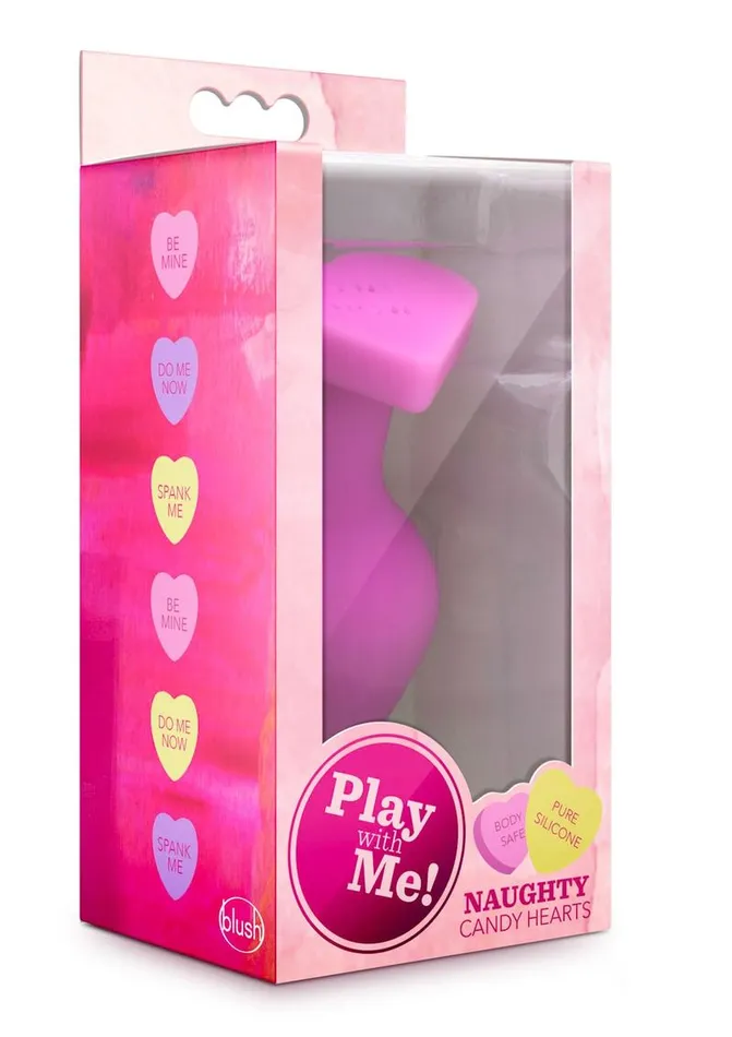 Play with Me Naughty Candy Heart Be Mine Silicone Butt Plug Play with Me by Blush Anal