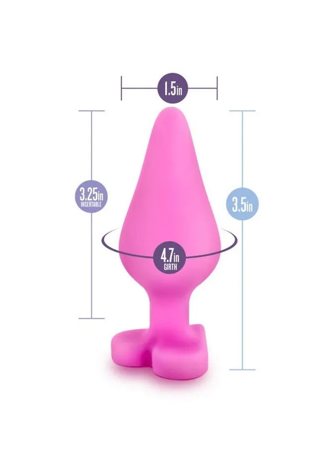 Play with Me Naughty Candy Heart Be Mine Silicone Butt Plug Play with Me by Blush Anal