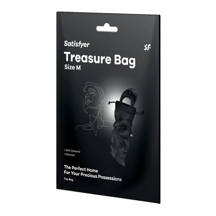 Satisfyer Treasure Bag Toy Bag Black Medium Satisfyer Anal