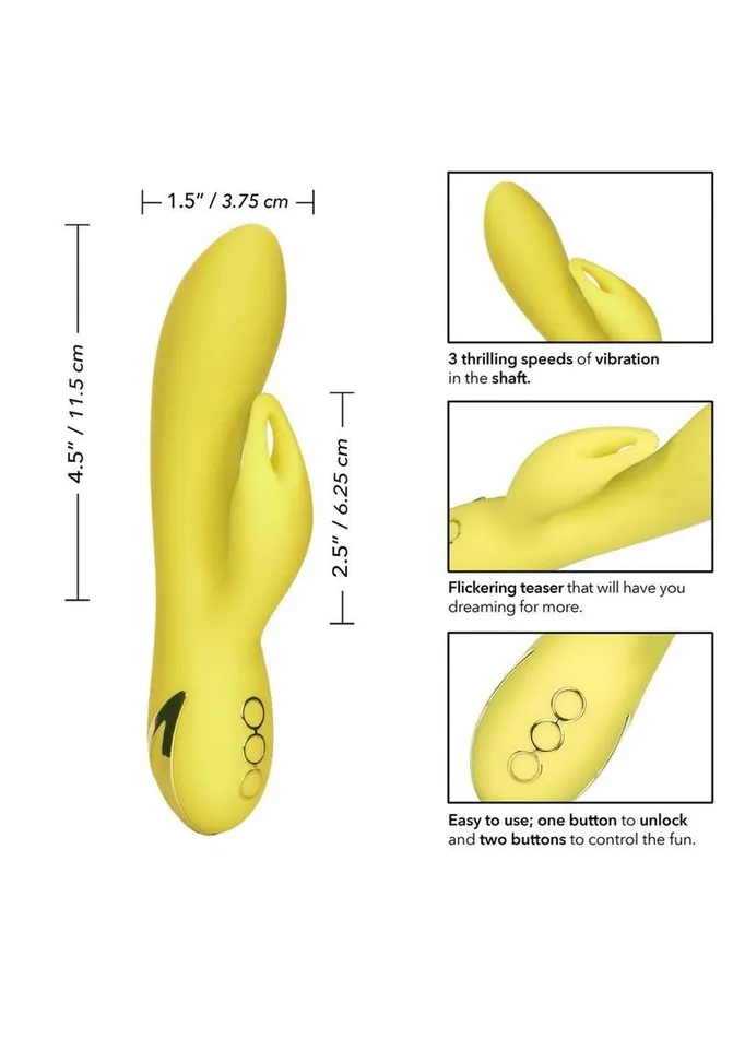 Female Sex Toys California Dreaming California Dreaming Venice Vixen Silicone USB Rechargeable Multifunction Vibrator Waterproof