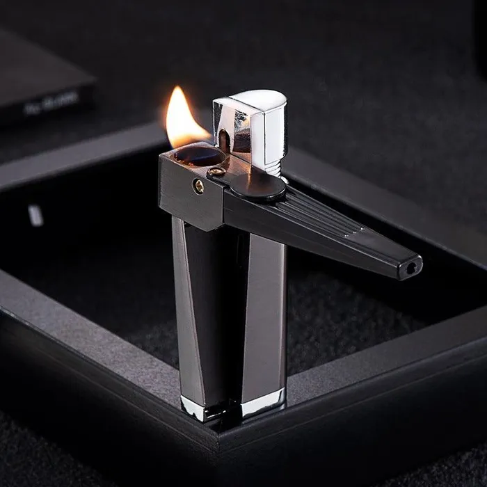 Pipe Lighter Creative Foldable Metal Lighter Piper Smoking Mens Smoking Gadget cj Female Sex Toys