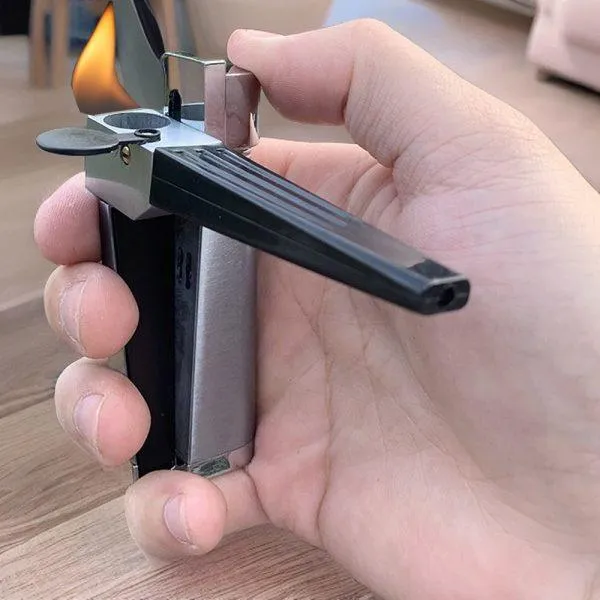 Pipe Lighter Creative Foldable Metal Lighter Piper Smoking Mens Smoking Gadget cj Female Sex Toys
