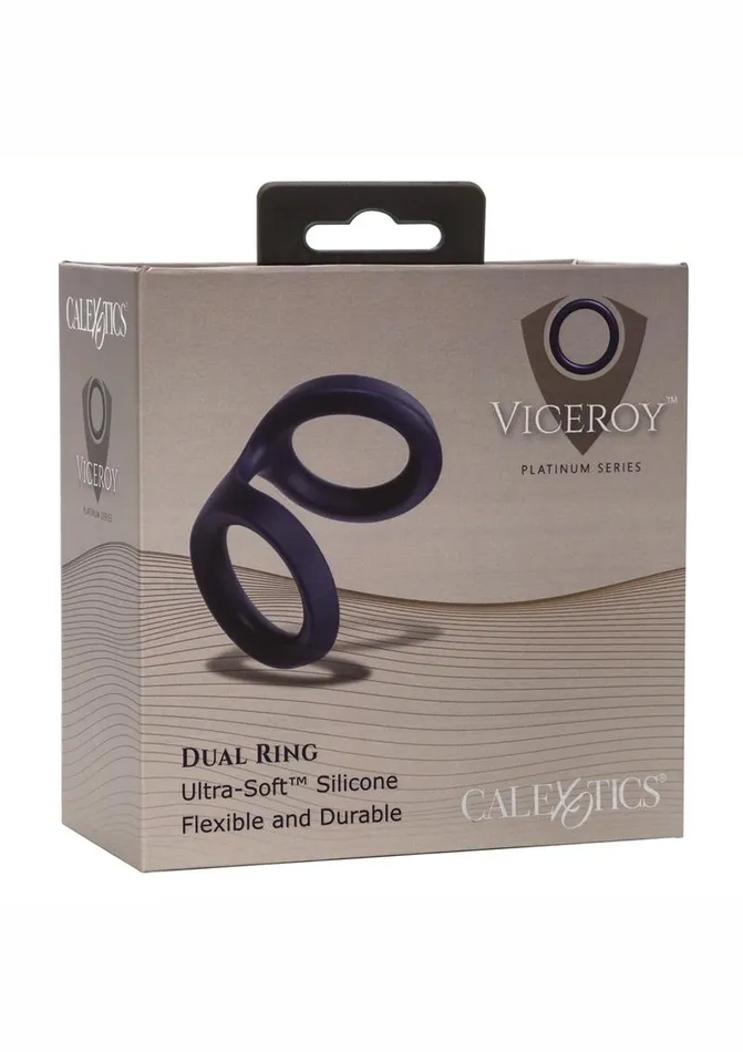 Viceroy Male Sex Toys Viceroy Dual Ring Silicone Cock Ring